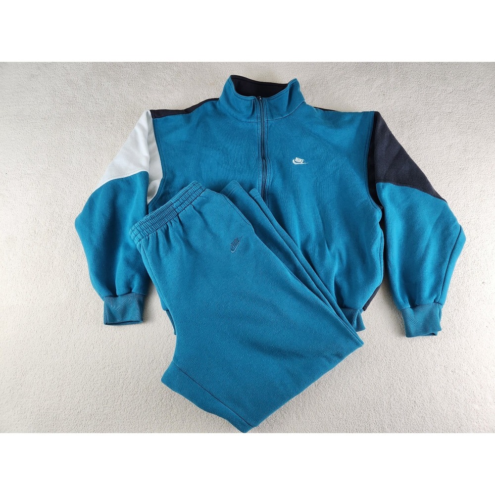 Vintage 80s Nike Track Suit Hoodie Sweatshirt Sweatpants Matching Set M or L ?